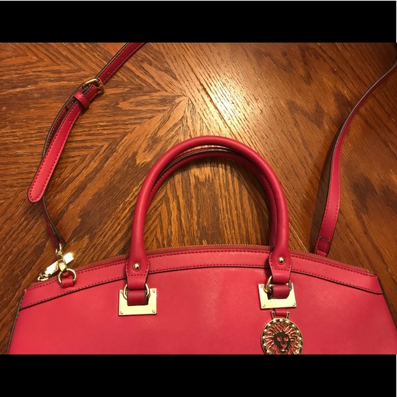 Pretty Anne Klein Hot Pink Double Strap Bag! - Picture 9 of 16